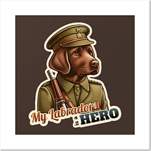 Labrador Retriever soldier Posters and Art